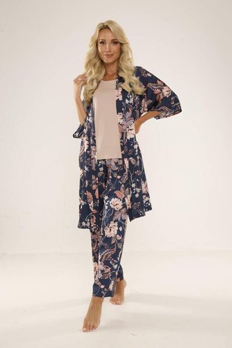 722 Lurdes Дамска пижама De Lafense - тъмносиня