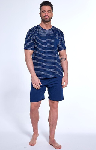 325/175 Мъжка пижама Lagoon Cornette, тъмносиня