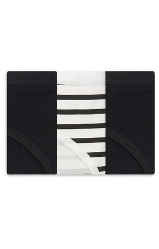 36508-K084 Дамски черни памучни бикини Henderson, комплект от 3 броя