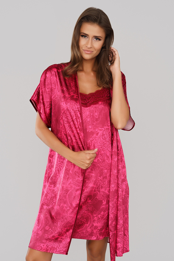 Impresja Дамски халат Италианска мода бордо 