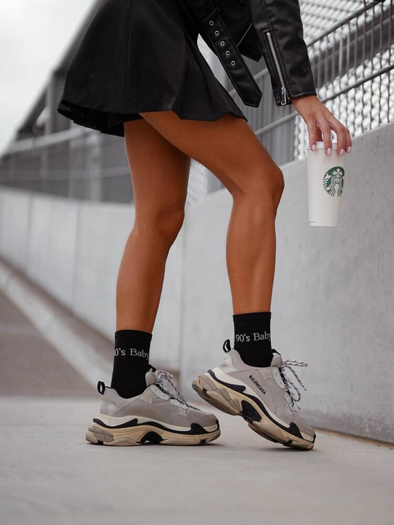 0200-125 Дамски чорапи 90's Baby Milena - черни