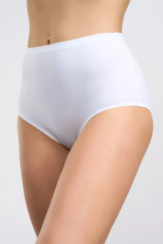 3151 Spiman Bianco Безшевни моделиращи бикини с висока талия от микрофибър