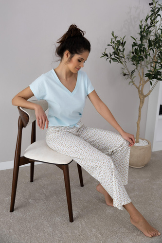 Дамска пижама Kira Sensis - мента