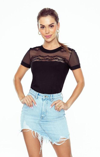 Дамска блуза Luca Eldar - черна