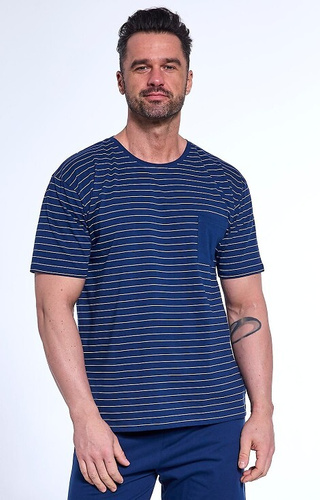 325/175 Мъжка пижама Lagoon Cornette, тъмносиня