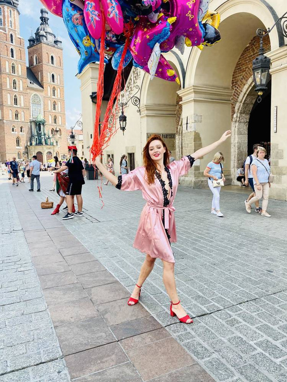 929 Kleoree Дамски халат De Lafense - розов