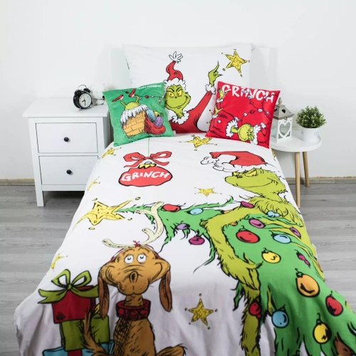 Спален комплект Grinch Grinchmas JF24 140x200 100% памук Grinch замък