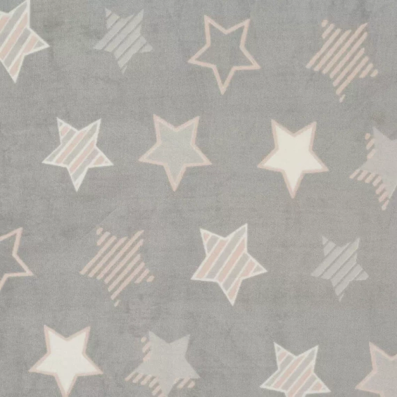 Flano 4 звезди кадифено спално бельо Eurofirany сиво