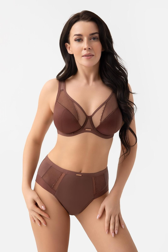 Gorsenia K441/1 Luisse Сутиен Soft Шоколадов за Голям бюст