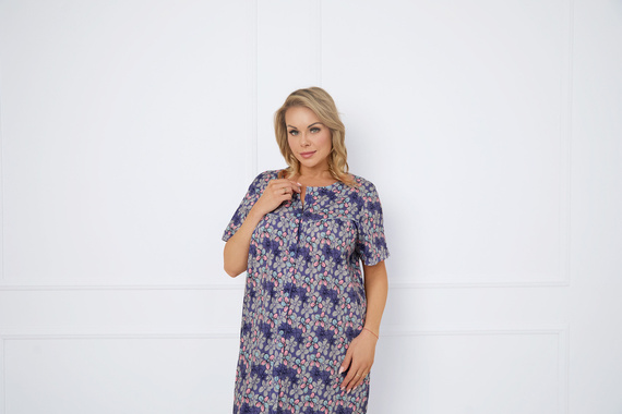 Нощница Bonaria, къс ръкав Италианска мода - принт