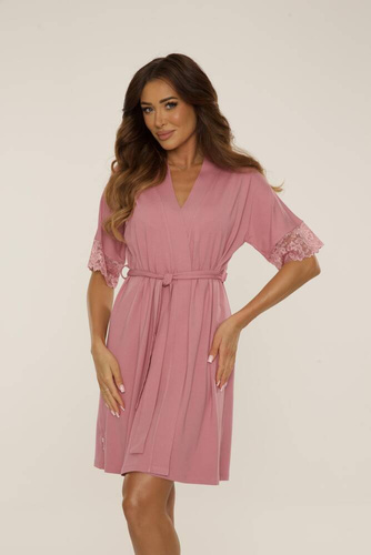 643 Noela Дамски халат De Lafense - мръсно розово