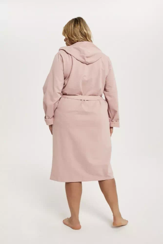 Karina Дамски халат Италианска мода - прахово розово
