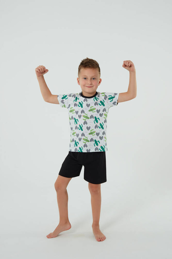 Детска пижама Picos Италианска мода - принт/черно 