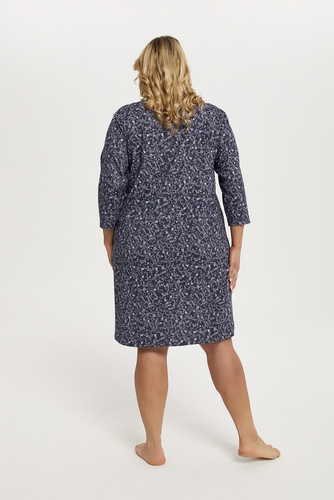 Sajna 3/4 ръкав нощница Италианска мода - принт