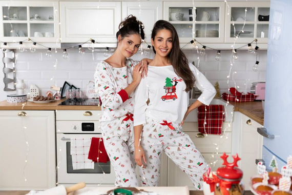 Дамска пижама Lillian Sensis -ecru