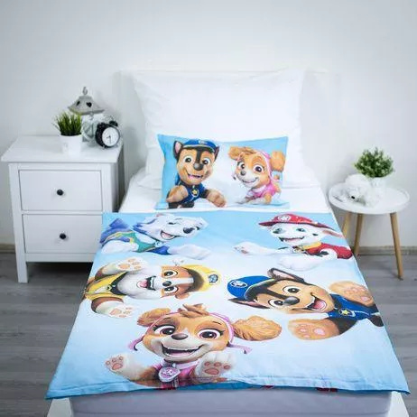 Jerry Fabrics Памучно спално бельо Paw Patrol PP650 100x135 40x60 Памук