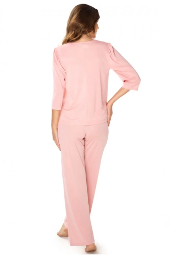 86658 Дамска пижама Patrycja Mewa тъмно розова