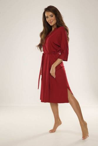 942 Visa Дълъг халат De Lafense - бордо