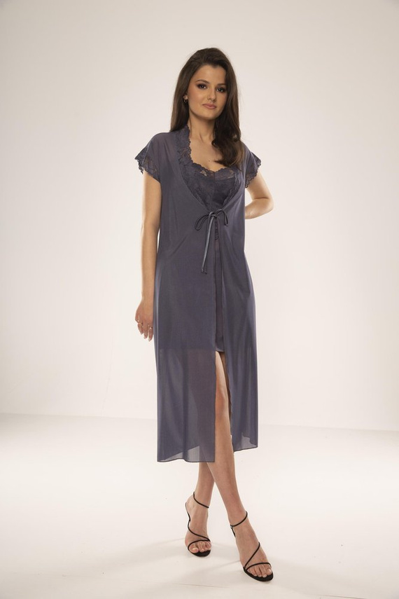 469 Нощна рокля без презрамки Alison Forex - сива