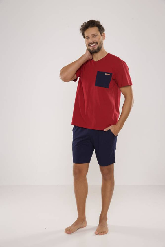 646 Kevin Мъжка пижама De Lafense - бордо