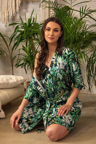 638 Lurdes Дамски халат De Lafense - зелен