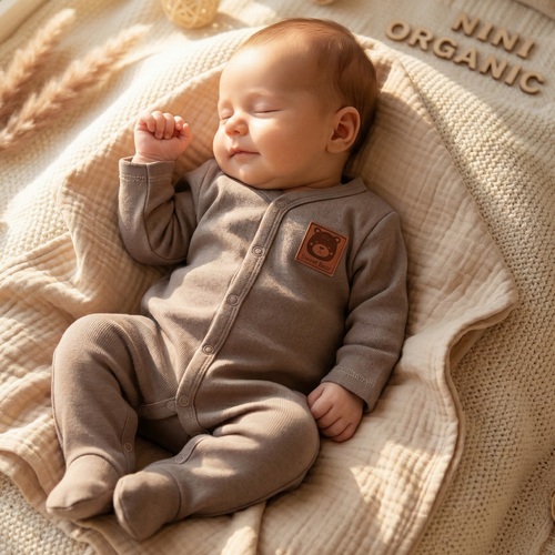 Бебешки гащеризон Balloon Friends Nini 100% органичен памук – за новородени