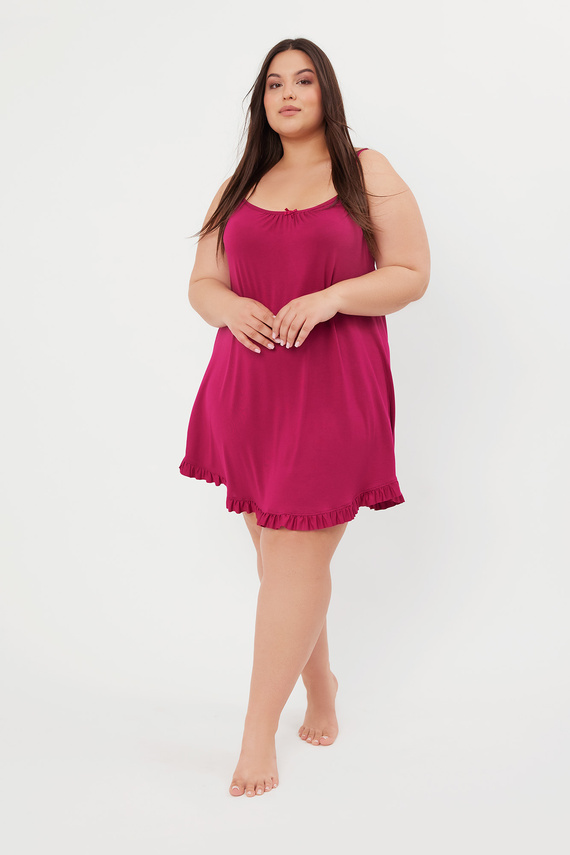 Стил нощница, тясна презрамка Италианска мода - вино