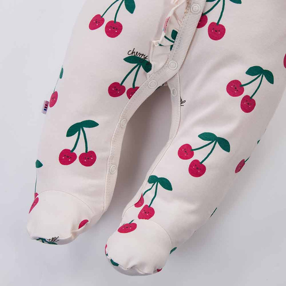 Бебешки гащеризон Eevi Cherry с крачета памук мек удобен