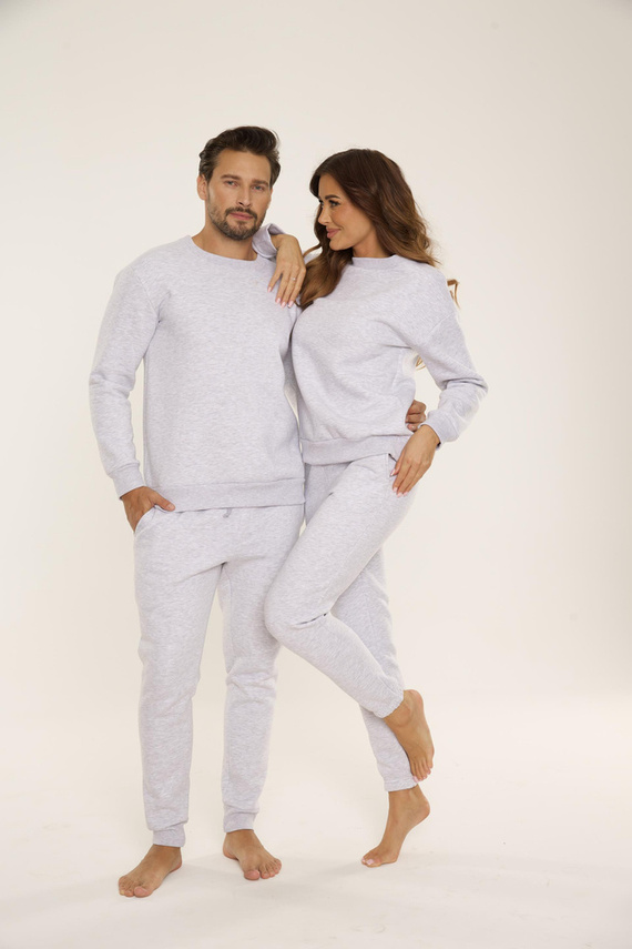 813 Indigo Мъжки спортен костюм от De Lafense - светъл меланж