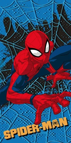 Плажна кърпа Spider-Man Blue За плаж, басейн Jerry Jabrics