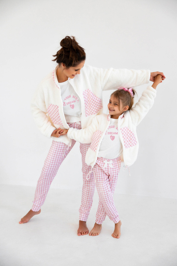 Детска блуза Nanny от Sensis - екрю-розова