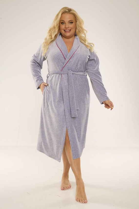 389 / 390 Lydie Дамски халат Forex - светъл меланж