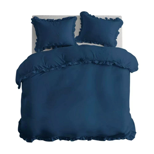 Pure 23 Едноцветно памучно спално бельо Detexpol denim