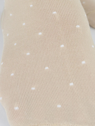 Дамски терлички Noviti ST077 – модал, точки, плоски шевове beige