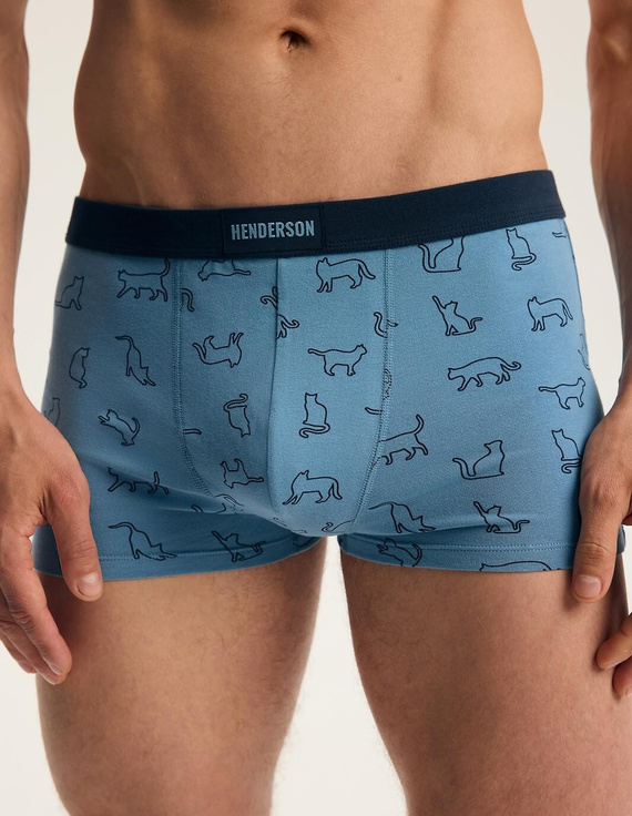 Мъжки боксерки Henderson 46100 Fur2 2 броя памучни с широка ластична лента с лого