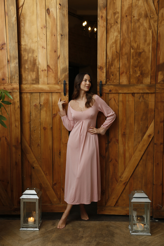 86649 Дамска нощница Одеса Чайка розова