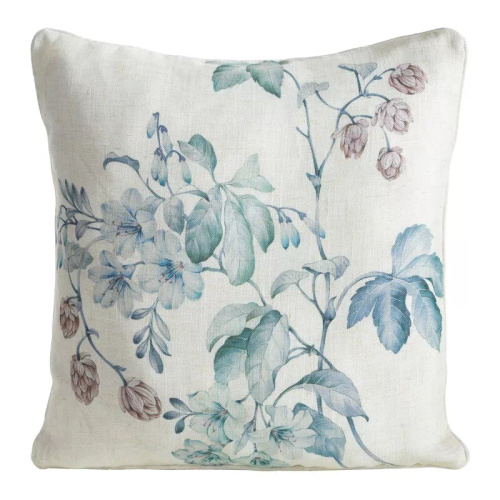 Лен 41 Декоративна калъфка за възглавница Eurofirany | Естествено зелено, шарка на листа