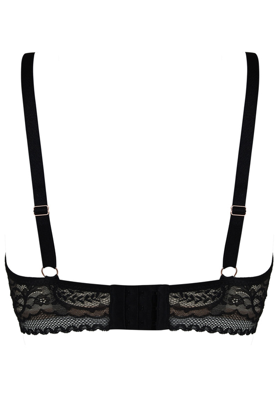 19236 Feel Milano Bralette Long Black – дантелен сутиен с удължена презрамка