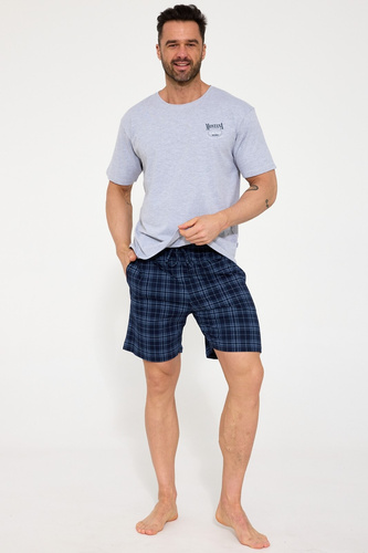 Мъжка пижама Cornette 328/214 Montana 3 сива 100% памук