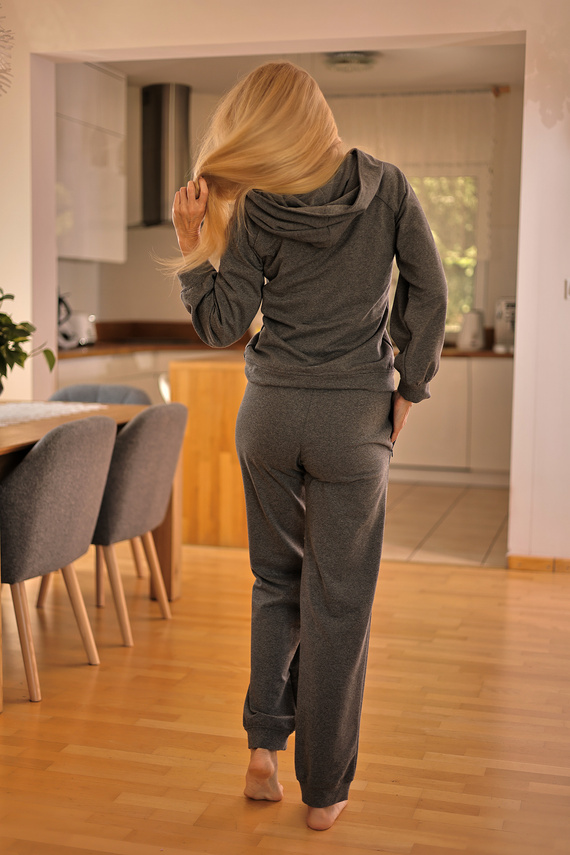 Дамски анцуг Brav Mirale | Удобен памучен комплект | Polish production - gray