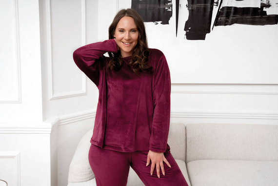 Дамски комплект Akara Italian Fashion - бордо 