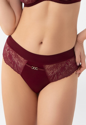 Figs K957 Mila Gorsenia burgundy - висока талия, дантела, по-пълно покритие на ханша
