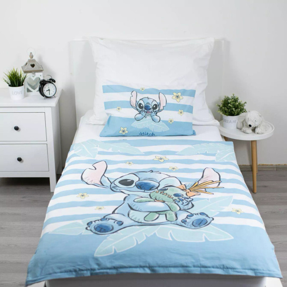 Jerry Fabrics Памучно спално бельо Lilo & Stitch Tropical Hugs 100x135 40x60