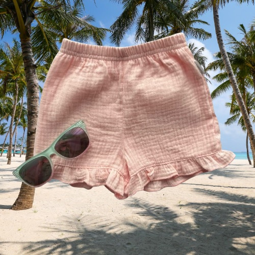 Mamatti SZ50306  Муслинови детски панталонки, дишащи и елегантни