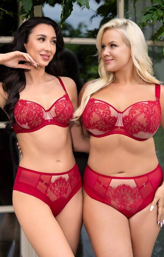 Gorsenia K 888 Poesia Soft Red Bra 
