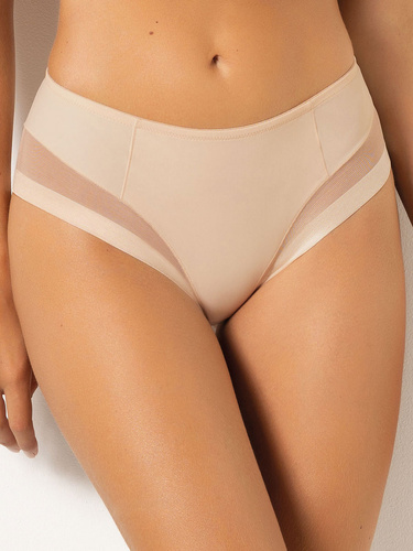 1865 Бежови оформящи слипове Everybody - висока талия, микрофибър Sielei