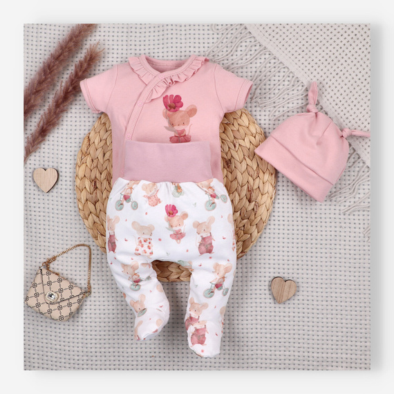 Nini Бебешки Полуританки Little Mouse  100% Органичен Памук – Полша