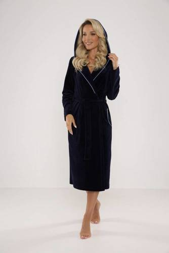 664 Дамски халат Lydie Forex - тъмносин