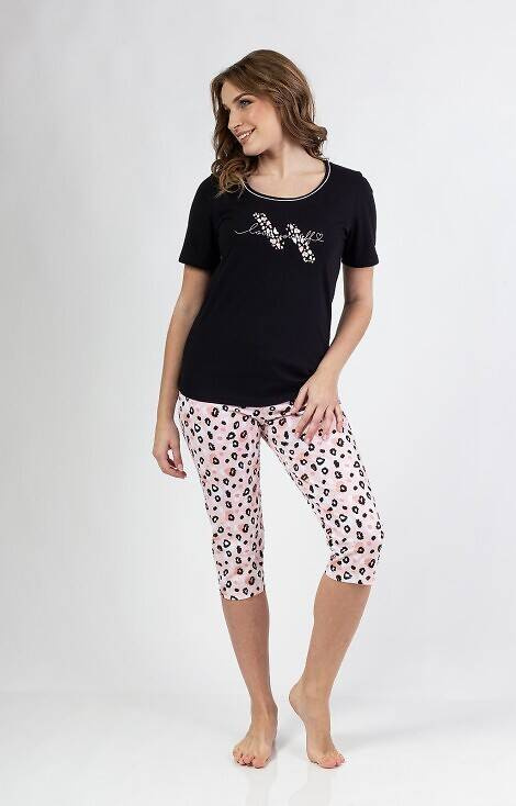 689 Дамска пижама Regina - черна