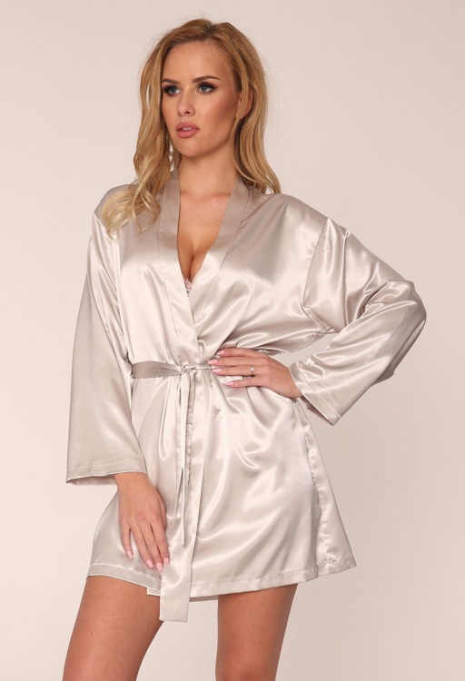 797 Класически дамски халат Forex - бежов